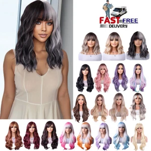 New Long Curly Fashion Cosplay Costume Party Full Hair Anime Wigs Party Wavy Wig - Picture 1 of 20