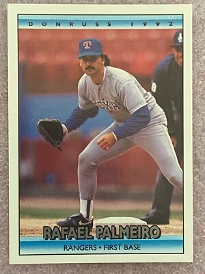 1992 Donruss #46 Rafael Palmeiro Texas Rangers - Image 1 of 2