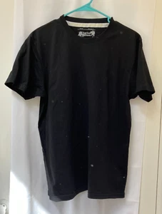 Charles Wilson Black T-Shirt - Medium Regular Fit - Picture 1 of 4