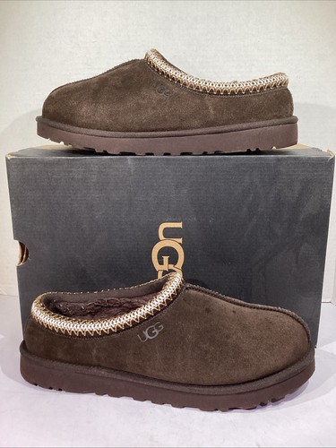 UGG Uomo Taglia 10 EU 43 Spolverato Cacao Tasman Scamosciato Pantofole Scarpe Casa AJ 240