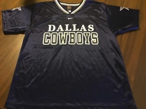 Dallas Cowboys marineblau Siebdruck Fußball Trikot von Nike Jugend Large 16-18 - Bild 1 von 8