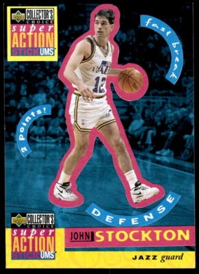 1996 Collector's Choice John Stockton #S27 - Image 1 of 2
