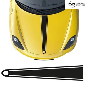 Centre Bonnet Stripe Decal Air Release Vinyl Fits Porsche 718 Cayman 982 - Picture 1 of 7
