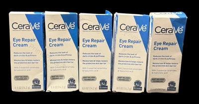 👁️Lote de 5 Crema Reparadora de Ojos CeraVe 0.5oz ✨ Ojeras e Hidratar Hinchazón Foto 1 de 4