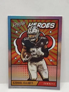 Fútbol americano Panini Prestige 2021 EZEKIEL ELLIOT Heroes HE-13 vaqueros  - Imagen 1 de 2