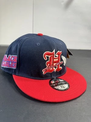Gorra de béisbol ajustada de la Liga Negra Houston Black Eagles para hombre 7 1/4 NUEVA CON ETIQUETAS Foto 1 de 4