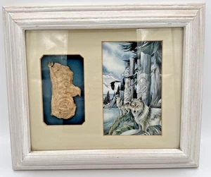 Jody Bergsma "All Are Sacred" Shadow Box Wolves Totem Pacific NW Art - Picture 1 of 20