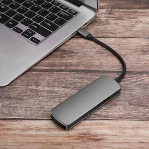 6 In 1 Docking Station Dark Green Type C To High Definition Hub Adapter FY - Afbeelding 1 van 11