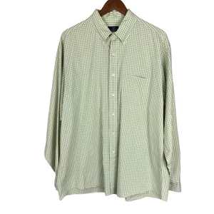 Brooks Brothers 346 XL 100% Cotton Green Long Sleeve Collared Button Down Shirt - Picture 1 of 9