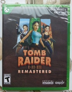 Tomb Raider I-III Remastered Trilogy (Xbox Series X/ Xbox One) Lara Croft PS1 - Picture 1 of 2