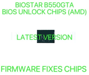 BIOSTAR B550GTA, NO PASSWORD FIRMWARE FIXES BIOS CHIP LATEST VERSION (AMD) - Picture 1 of 1