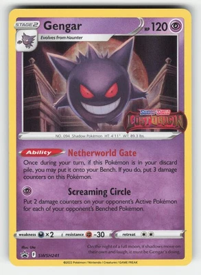 Pokemon Gengar -  (Prerelease) SWSH241 SWSH: Sword & Shield Promo Cards Promo NM - Image 1 of 2