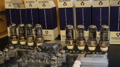 Power amplifier 2 x 30 Watt OTL. Circlotron, tube amplifier, 2 x Monoblocks. - Bild 1 von 4