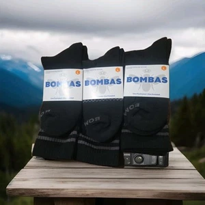 Calcetines Bombas negros doble pantorrilla para hombre grandes 9,5-13 soporte de arco de panal 3 pares - Imagen 1 de 1