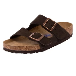 New Birkenstock Arizona BS Mocha Reg Width Unisex Size Ladies 6 Mens 4 Sandals - Picture 1 of 5