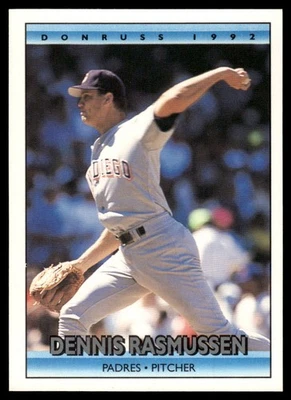 1992 Donruss #245b Dennis Rasmussen Leaf, Inc - Image 1 of 2