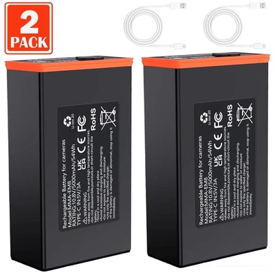 MADOT 2Pack 5000mAh Battery for Moultrie Cellular Trail Cameras Edge 2/Edge 2 Pro/Edge