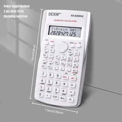 12 Digit Scientific Calculator 240 Functions Fraction Statistic School Home - Image 1 of 4