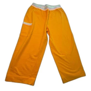 Pantalones Jogger Vintage Amarillo Carga Años 90 Y2K Recortados Algodón Onque Informales Talla M - Imagen 1 de 9