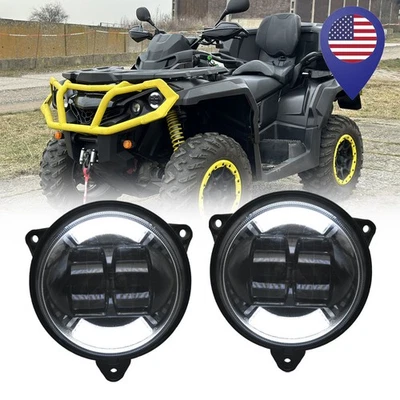 LED Headlight with DRL For Can-Am Outlander 1000R / Max 2018 2019 2020 2021 2022 - Image 1 of 4