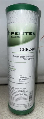 10 Inch - Pentair CBR2-10 Active Carbon Block Water Filter Cartridge 0.5 Micron - Image 1 of 4