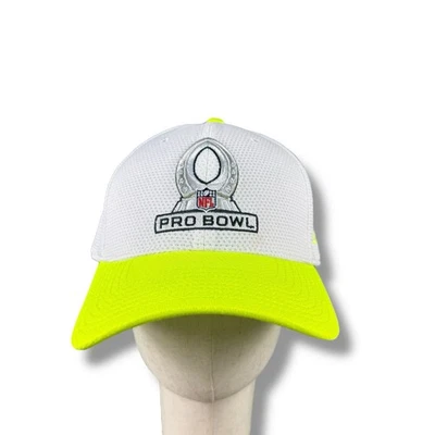 Кепка эластичная New Era 39Thirty NFL Pro Bowl неоновая желтая/белая большая/XL EUC - Изображение 1 из 4