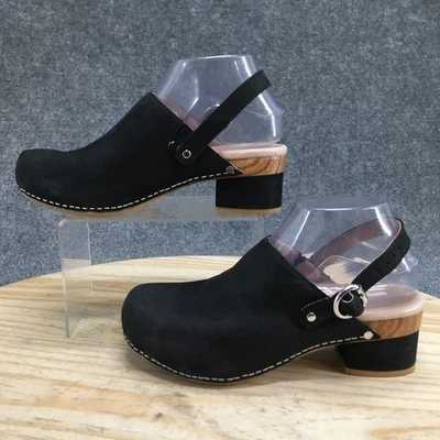 Sandalias Dansko Mujer 38 Negro Marty Zuecos con Tirantes Cuero Madera 3623360600 Foto 1 de 4