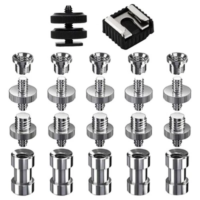 22x Camera Mount Screw Kit 1/4 inch and 3/8 inch Tripod Screw Adapter for - Image 1 of 3