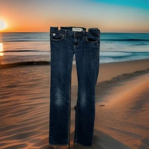 Abercrombie Kids Girls Sz 12 MADDY Low rise Cute Stretch Jeans EUC - Picture 1 of 10