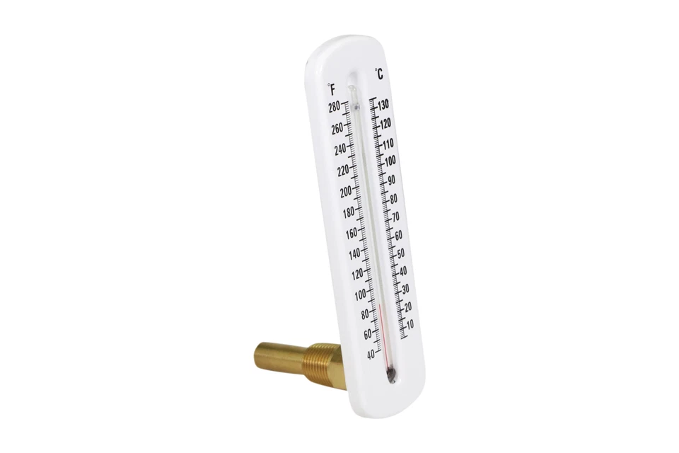 EVERFLOW Brass or Steel Hot Water Thermometer (Straight or Angle)
