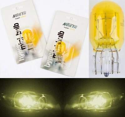 Nokya 7443 Nok6205 21/5W Yellow Two Bulb DRL Daytime Light Replacement Stock Fit - Image 1 of 4