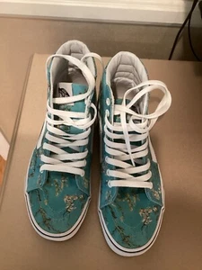 Size 8 VANS Vincent Van Gogh x Sk8-Hi Almond Blossom NWO Box - Picture 1 of 5