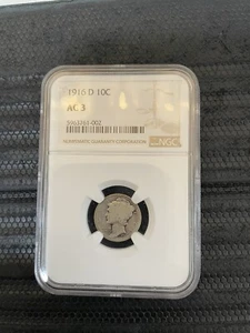 1916 D Mercury Dime NGC AG3 - Picture 1 of 2
