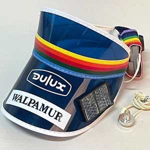 Vintage Dulux Walpamur Paint Visor / Hat with Inbuilt Solar Powered Radio - Picture 1 of 15