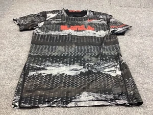 Lebron James Nike Pro Fitted Shirt Boys Large Gray Camo Compression Dri-Fit - Picture 1 of 12