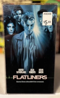 FLATLINERS 1990 HORROR VHS Factory Sealed 1st Release Feb 1991 Watermarks w/Case - Image 1 of 4