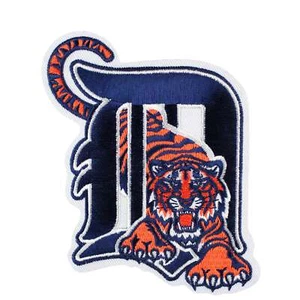 Detroit Tigers Old English "D" With Tiger Logo MLB Sleeve Patch Jersey Emblem - Picture 1 of 2