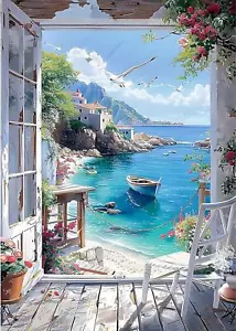 Kits de pintura de diamantes de paisaje de diamantes para adultos, arte de pintura de diamantes arte 5D - Imagen 1 de 7