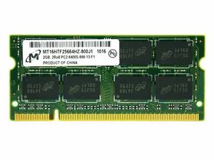 MT16HTF25664HZ-800J1 MICRON 2GB DDR2-800 LAPTOP MEMORY - Picture 1 of 1