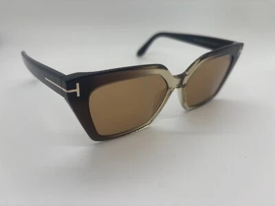 NUEVO Gafas de sol Tom Ford Beatrix-02 TF613 52T Havana ojo de gato 52-22-140 mm SIN ESTUCHE Foto 1 de 4