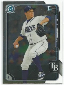 Matt Andriese Tampa Bay Rays 2015 Bowman Chrome Prospect - Picture 1 of 2