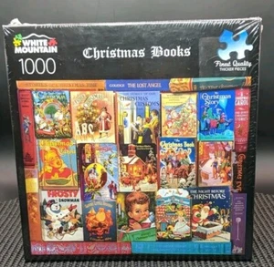 White Mountain 1000 Teile Puzzle WEIHNACHTSBÜCHER - Bild 1 von 6