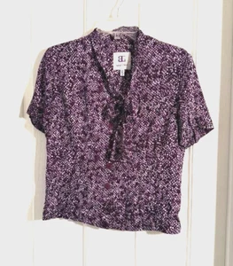 Bahari Group Blouse/Tie/Size 10 USA #3298 - Picture 1 of 4