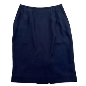 Liz Claiborne Dresses Solid All Black Knee Length Lined Skirt Women's Size 4P - Picture 1 of 9