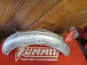 1965 HONDA  CB160  CB 160 OEM  SURVIVOR PAINT REAR FENDER TAILLIGHT             - Picture 1 of 12