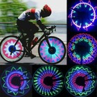 2x 32 LED Flashing Bicycle Cycling Wheel Spoke Signal Light Colorful 30 Patterns