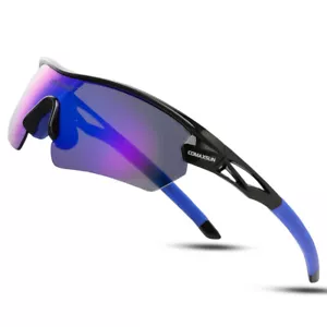 COMAXSUN Occhiali da Ciclismo Polarizzati Occhiali da Bicicletta Guida Occhiali da Sole Pesca UV400 - Foto 1 di 21