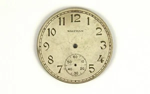 12S Waltham Pocket Watch Metal Dial 1072 - Picture 1 of 2