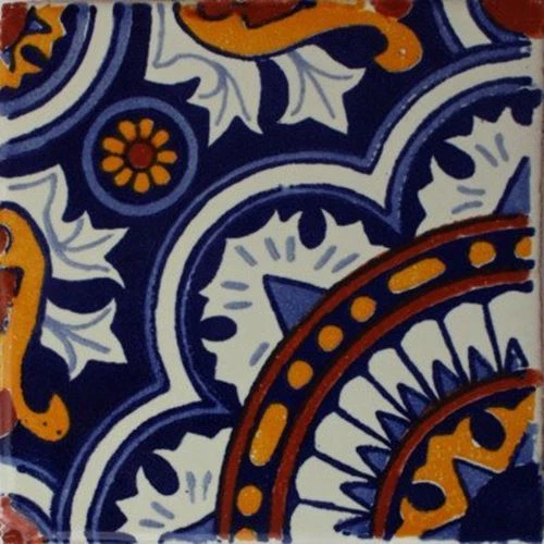 2" x 2" 36 pcs Moroccan Mexican Clay Tile Handmade Talavera Backsplash Mosaic - Image 1 of 1