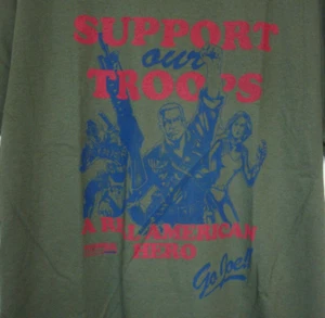 G.I. Joe Snake Eyes Scarlett Support Our Troops T-Shirt L A Real American Hero - Picture 1 of 4